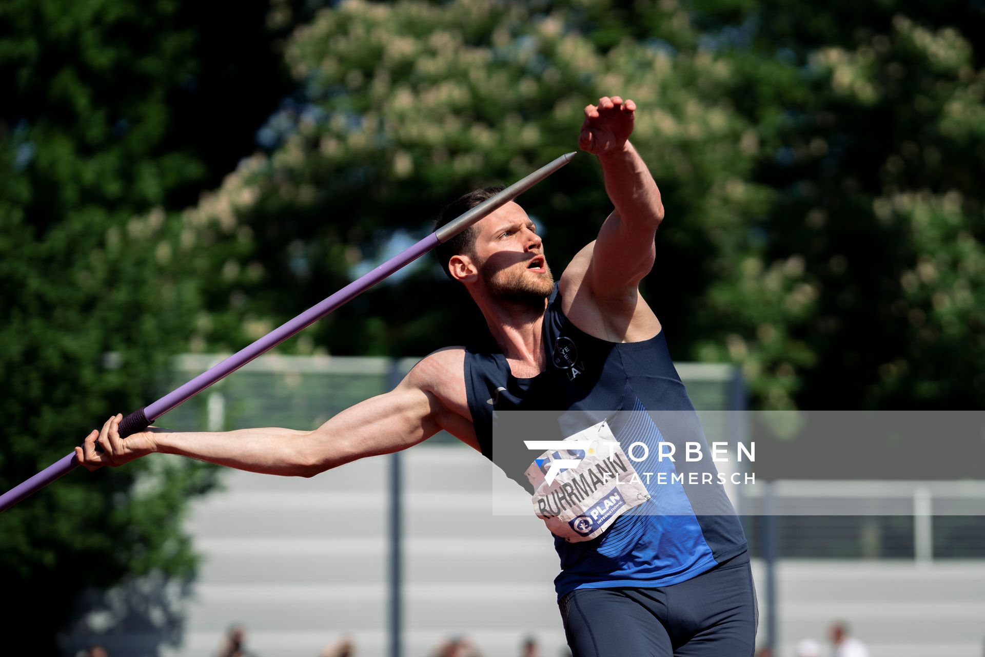Jan Ruhrmann (LAV Bayer Uerdingen/Dormagen) im Speerwurf am 08.05.2022 beim Stadtwerke Ratingen Mehrkampf-Meeting 2022 in Ratingen